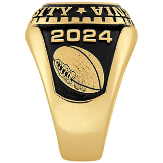Men's 18K Gold over Sterling Large Traditional Stone Class Ring