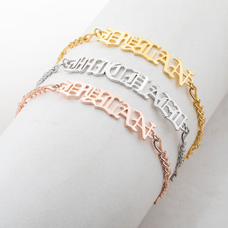 Old English Name Bracelet