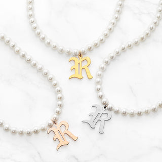 Personalized Pearl Initial Necklace
