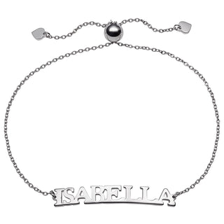 Sterling Silver Adjustable Name Bracelet