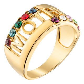 Mother Family Birthstone Ring