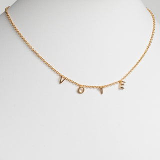 14K Gold Plated Dainty Name Choker