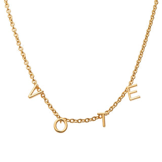 14K Gold Plated Dainty Name Choker