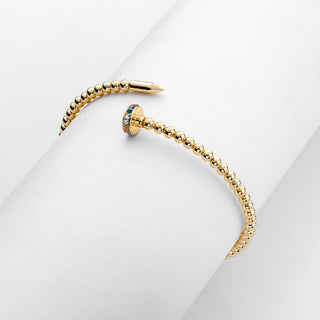 Goldtone Rainbow Coil Bracelet