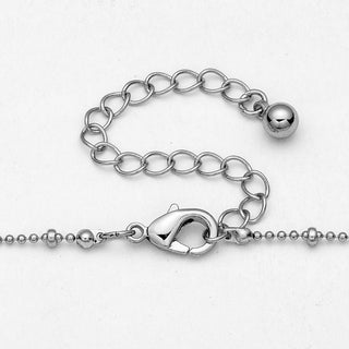 Silver Plated Rainbow Ring Necklace