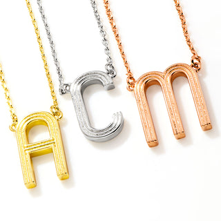 Hollywood Marquee Initial Necklace