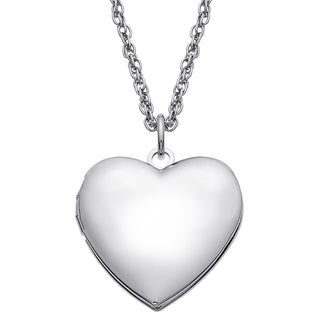 Silver Plated 23mm Heart Locket