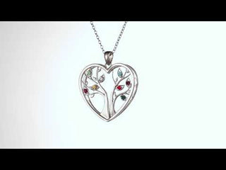 Personalized Birthstone Tree of Life Necklace- 14K Gold Plated