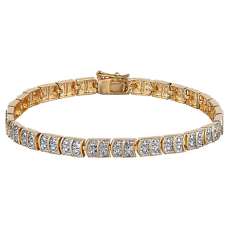 Genuine Diamond Highlight 8 Inch Tennis Bracelet