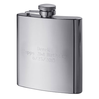Engraved Stainless Steel 7oz Flask