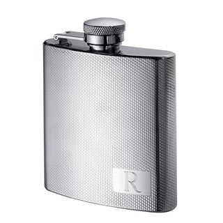 Engraved Stainless Steel Textured 4oz. Flask