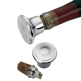 Engraved Initial Wine Stopper/Pourer