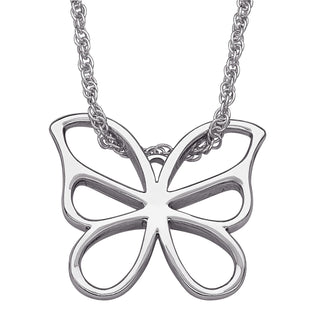 Silver Plated Butterfly Necklace