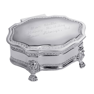 Engraved Victorian Jewelry Box