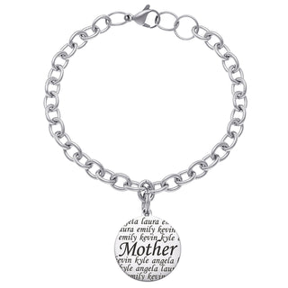 Everscribe Mother Engraved Name Bracelet