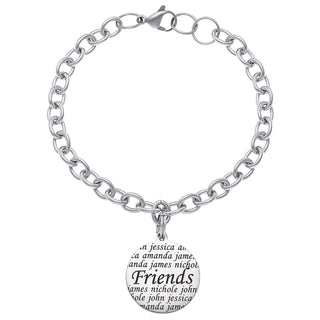 Everscribe Friends Engraved Name Bracelet