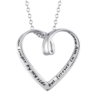 Sterling Silver Forever In My Heart Necklace
