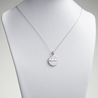 Women's Sterling Silver Mother Sentiment Pendant