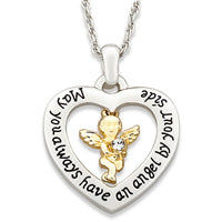 Guardian Angel Heart Necklace