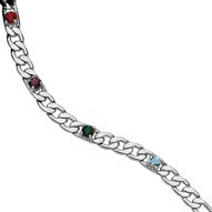 Mother's Birthstone Chain Bracelet