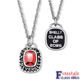 Sterling Silver Birthstone Class Necklace