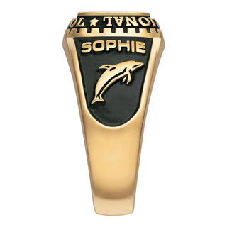 Ladies Yellow CELEBRIUM Traditional Class Ring