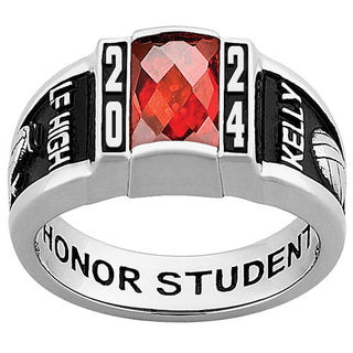 Ladies Platinum Plated CELEBRIUM Art Deco Class Ring