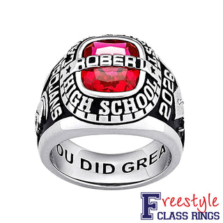 Men's CELEBRIUM Personalized-Top Traditional Class Ring