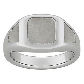 Tungsten High Polished Signet Ring