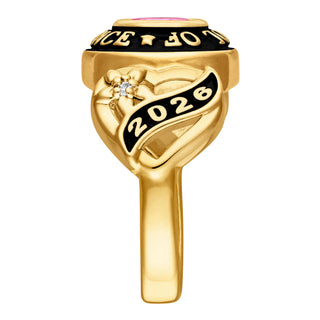 Women's Yellow CELEBRIUM Sweetheart Class Ring