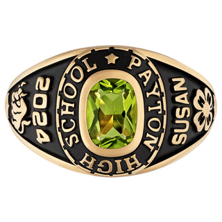 Womens Yellow Gold Traditional Class Ring