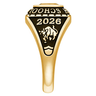 Ladies Yellow CELEBRIUM Traditional Petite Class Ring