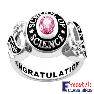 Ladies Platinum Plated CELEBRIUM Sweetheart Class Ring