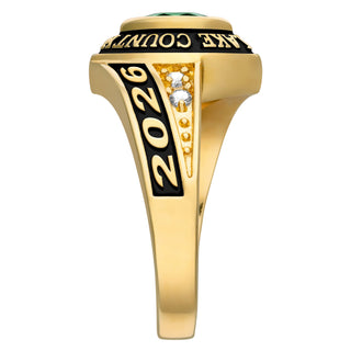 Women's Yellow CELEBRIUM Marquise Birthstone and CZ Class Ring