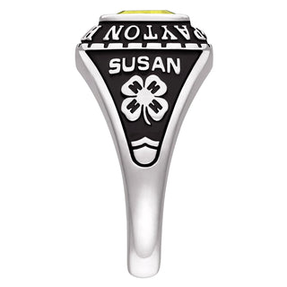 Ladies Platinum Celebrium? Traditional Petite Class Ring