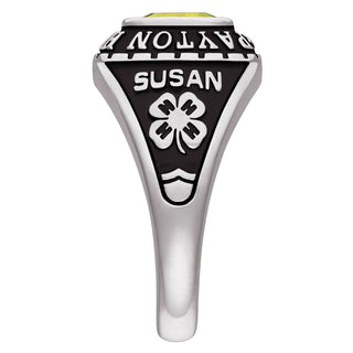 Ladies Platinum Celebrium? Traditional Petite Class Ring