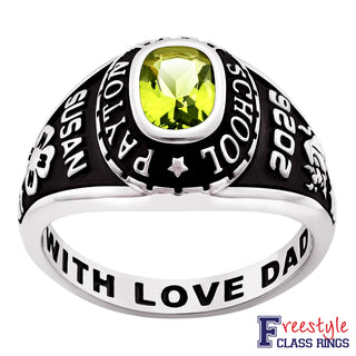 Ladies Platinum Celebrium? Traditional Petite Class Ring