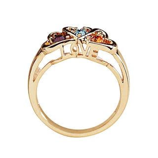 Daughter's Heart Birthstone Ring
