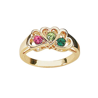Daughter's Heart Birthstone Ring