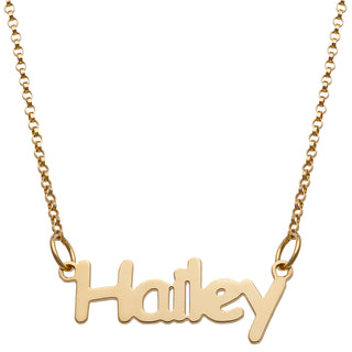 14K Gold over Sterling Kid's Name Necklace