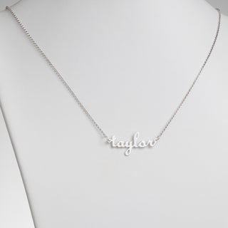 Script Lowercase Name Necklace