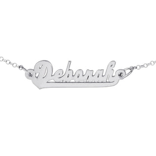 Sterling Silver Script Name Anklet