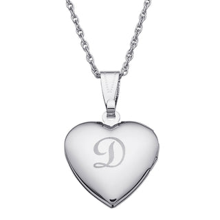 Kid's "I Love You" Engraved Heart Locket