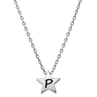 Dainty Star Initial Necklace