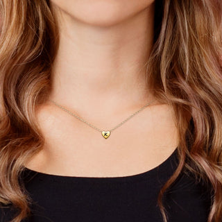 Dainty Heart Initial Necklace