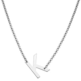 Personalized Small Sideways Initial Necklace