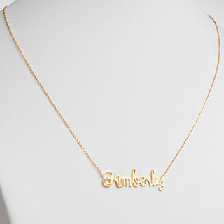 10K Yellow Gold Script Name Necklace
