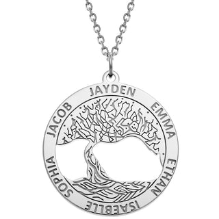Family Name Tree of Life Necklace