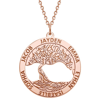 Family Name Tree of Life Necklace