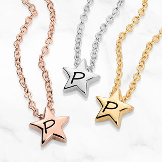 Mini Star Initial Necklaces